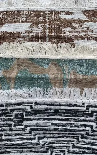 Коврик из хлопка 80*150 крем./сер. 70534 Kilim GOLD
