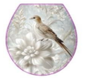 Сиденье для унитаза  с рисунком CLASSIC  Райская Птица
