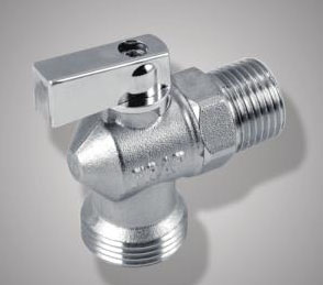 Кран шаровый угловой F216.05 (FR 216 1/2М*3/4М) латунь (уп.20 шт) (Frap)